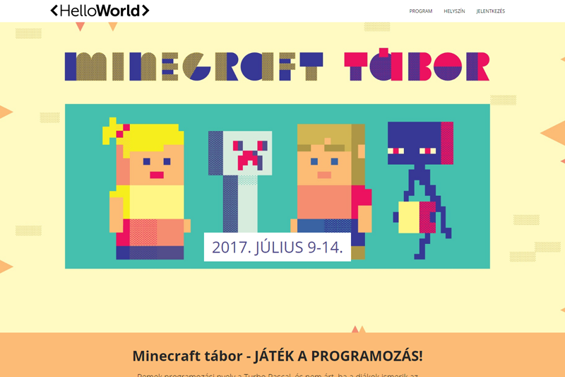 Minecraft Tábor